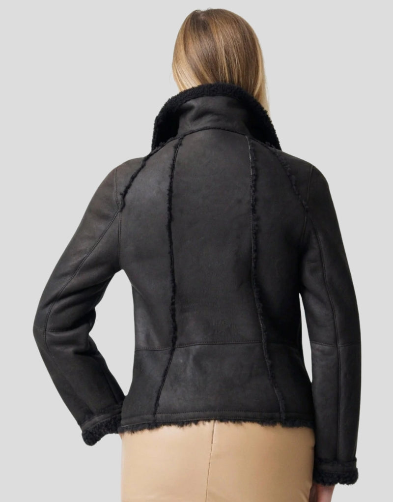 Full-Length Women's Leather Jacket