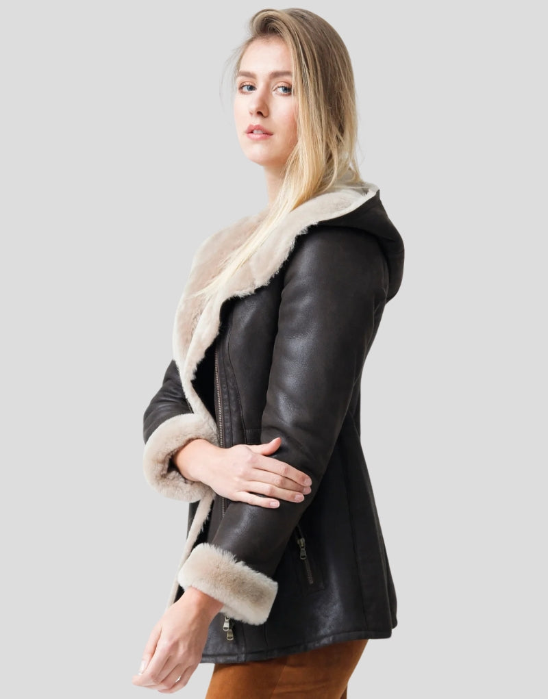 Premium Sheepskin Leather Coat