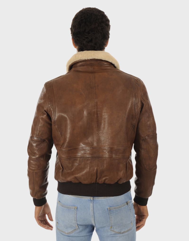 aviator shearling leather jackets mens