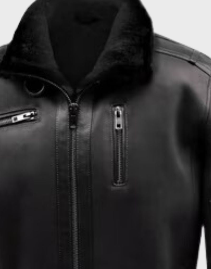 black leather biker jackets for men