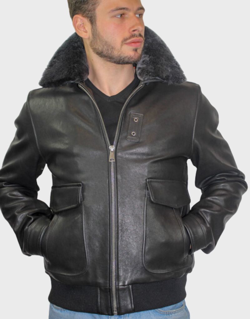 shearling aviator jackets leather mens