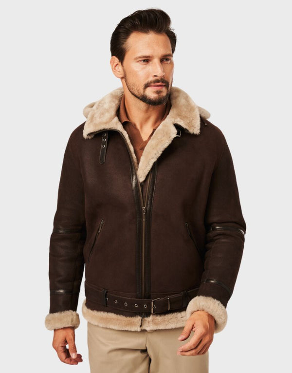 shearling bomber jacket hood