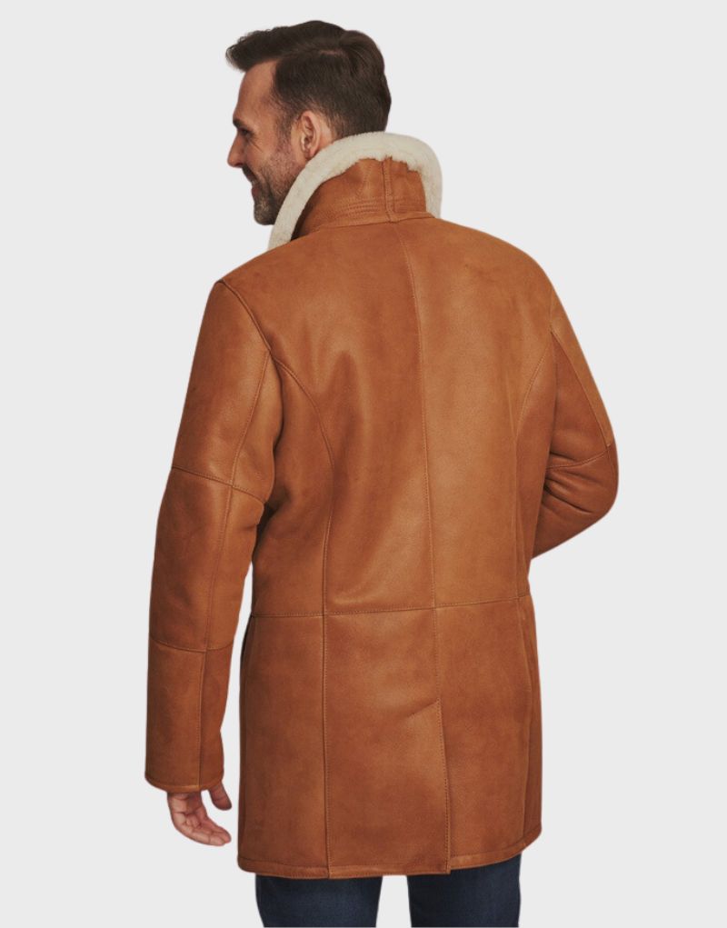 shearling leather coats mens